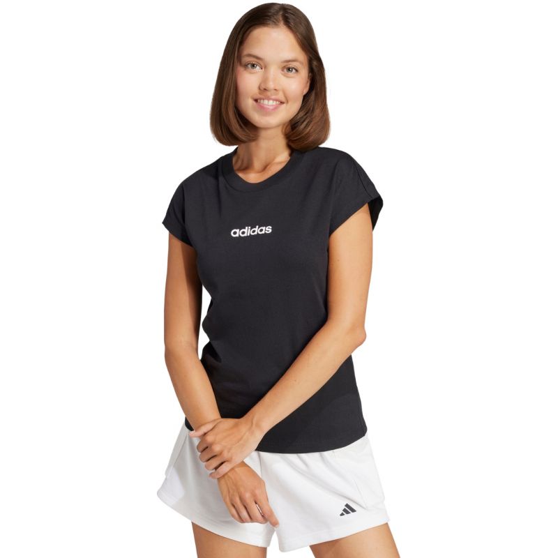 adidas Essentials Linear Cotton T-shirt W JC8238 Clothing/Lifestyle/T-shirts Adidas