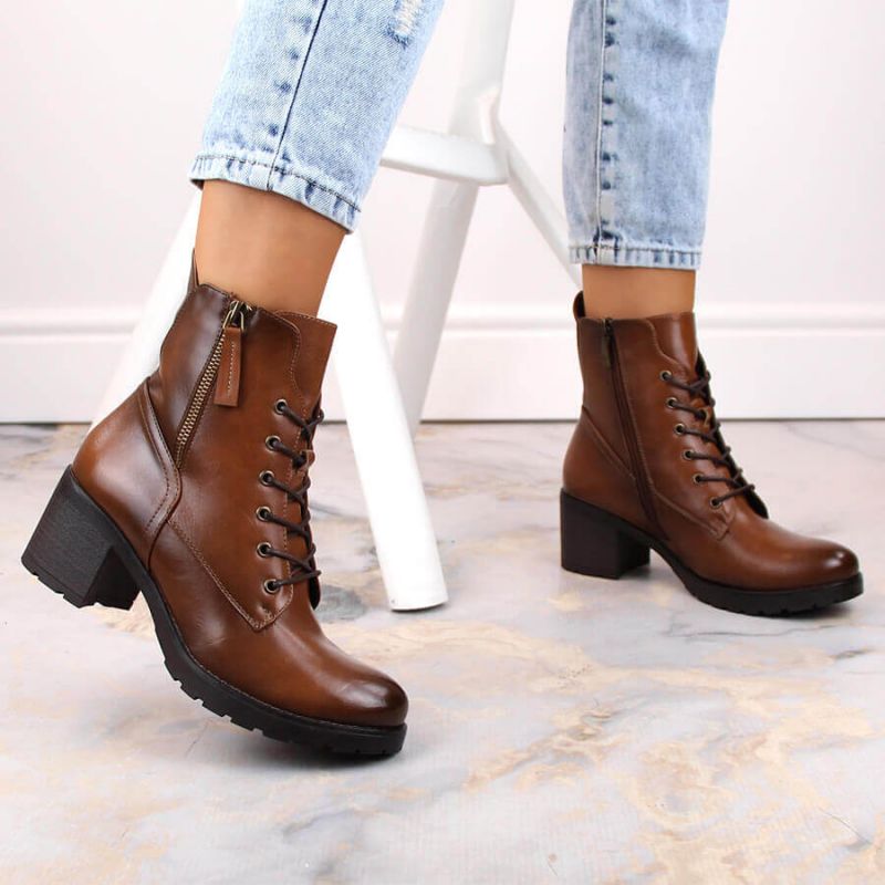 Potocki W WOL177B platform ankle boots in camel Footwear/Outdoor/Potocki Your Sports Performance