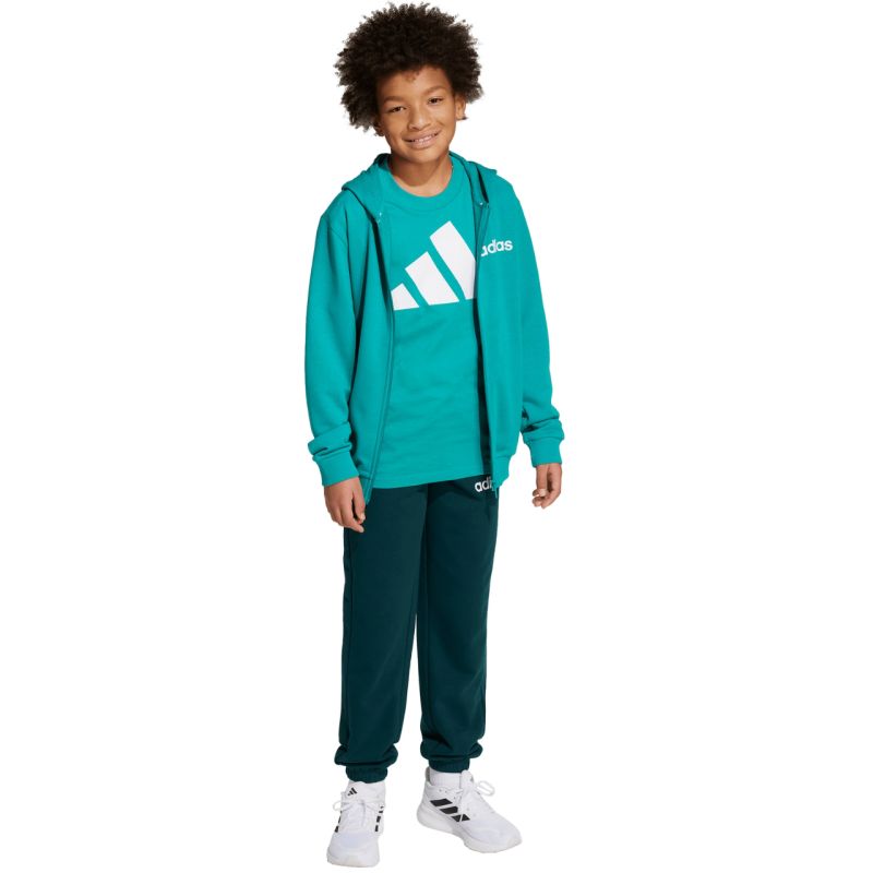 Adidas Essentials green kids tracksuit JN2427 In preparation Your Sports Performance