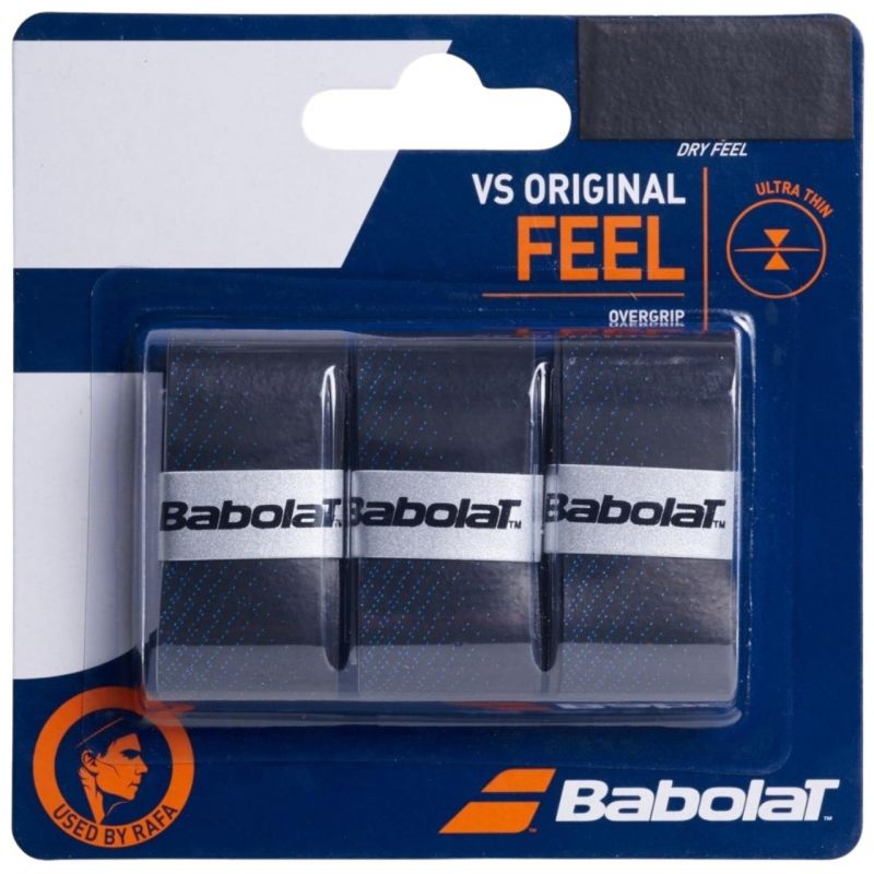 Babolat Vs Original Feel Grip 3 pcs. Black and Blue 653040 146/193528 Accessories/Rackets and accessories Your Sports Performance