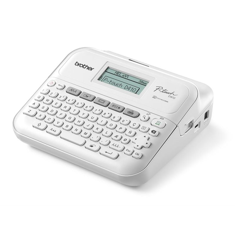 Brother PT-D410VP ZINK (Zero-Ink) Label Printer 180 x 180 DPI Wired TZe QWERTY Auto ID/Drukarki etykiet Your Sports Performance