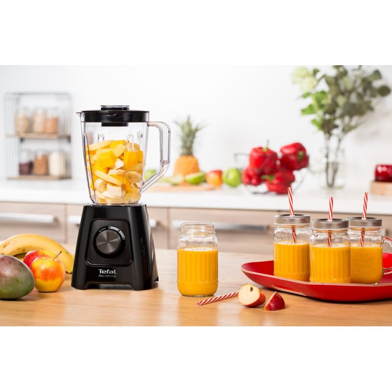 Tefal BlendForce II BL4208 blender 1.25 l Tabletop blender 600 W Black AGD - Produkty/Miksery / Blendery Your Sports Performance