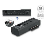 Delock - Memory Controller - Clone Function - 2.5", 3.5", M.2 (6.4 cm, 8.9 cm) - M.2 Card (PCIe NVMe and SATA) / SATA SSD - USB-C 3.2 (Gen 2x1) Kable i adaptery/Adaptery, przejściówki Your Sports Performance