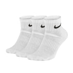 Nike Everyday Cushion Ankle Socks - 3-Pack, White, Men's Clothing/Training/Socks Nike