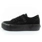 Lee Cooper women's sports shoes fabric platform sneakers black In preparation Your Sports Performance