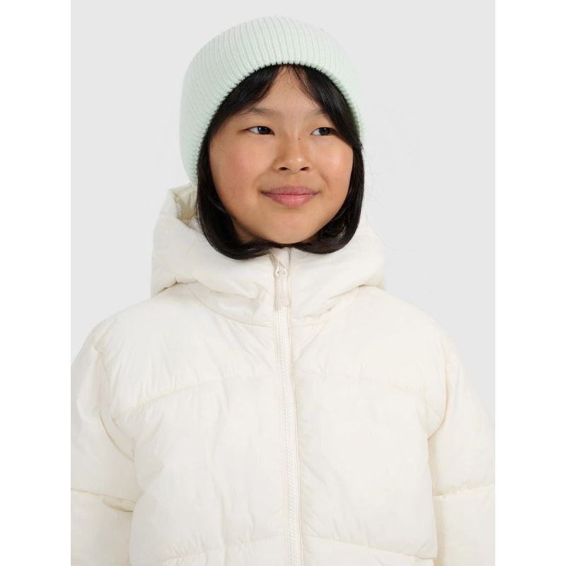 Girls' down jacket with synthetic filling 4F 4FJRAW25TDJAF0825-10S *Kategoria tymczasowa Your Sports Performance