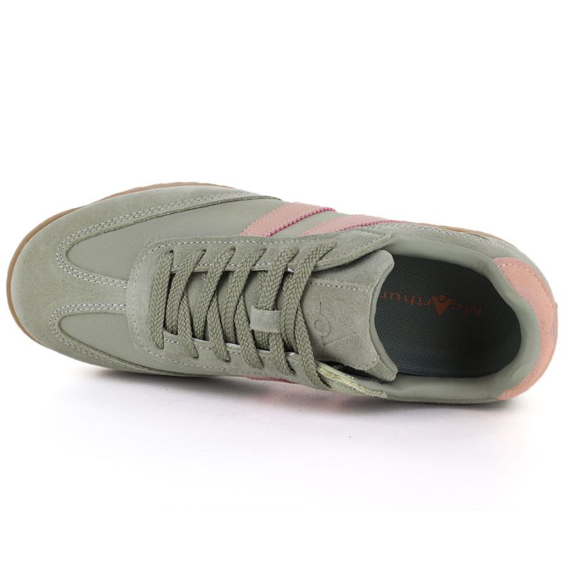 Women's green leather sneakers McArthur MA258W McArthur
