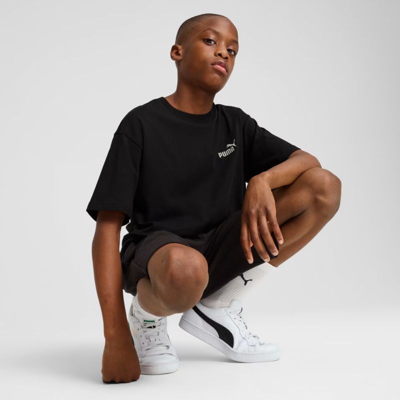 Puma ESS Small No. 1 Logo Relaxed Tee for Kids Black 684920 01