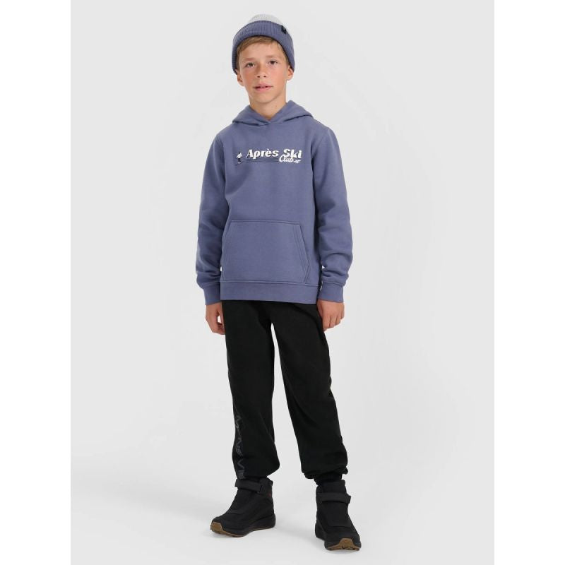 Boy's sweatshirt with hood, open, 4F 4FJRAW25TSWSM2416-32S