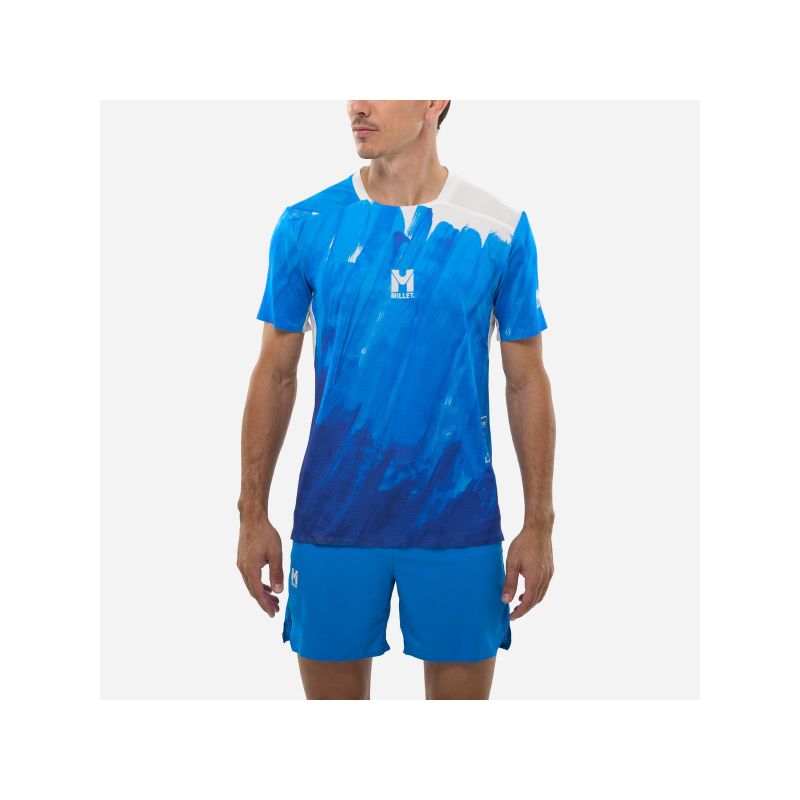 MILLET Intense Pro Light T-shirt for men, Ss M, blue