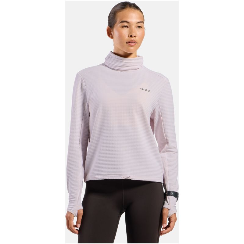 Women’s Odlo ESSENTIAL THERMAL Mid Layer Half-Zip Top, Pink