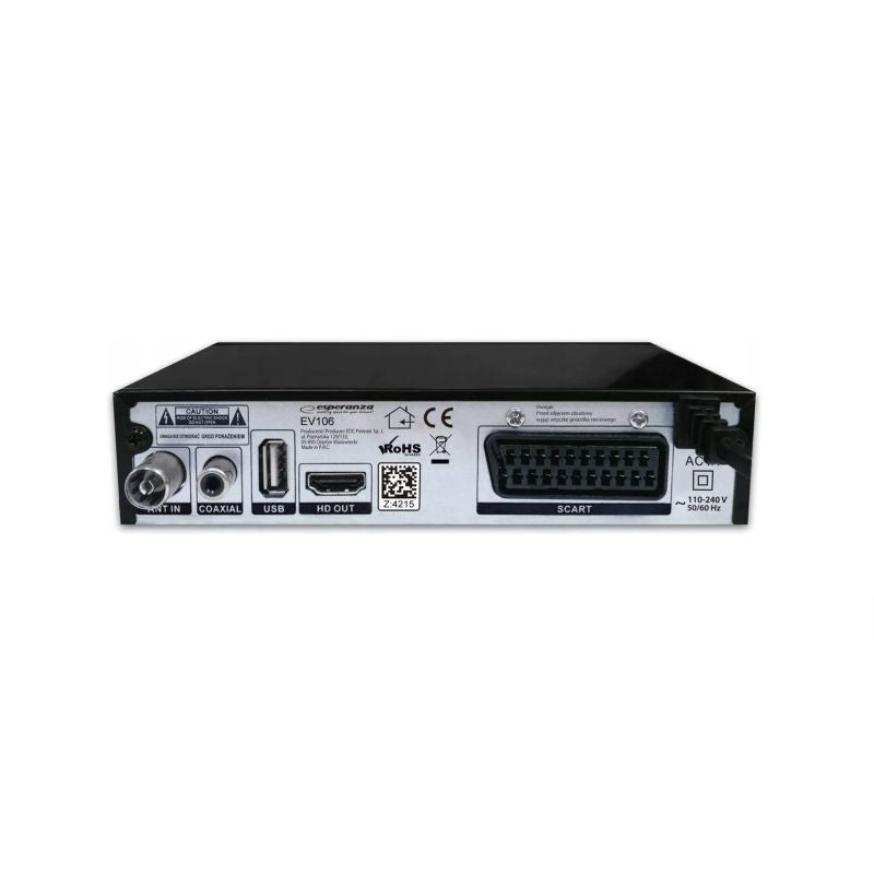 ESPERANZA DVB-T2 TUNER H.265/HEVC EV106R Telewizja naziemna/DVB-T Tunery Your Sports Performance