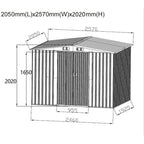 METAL GARDEN TOOL HOUSE 205X257X202CM Home and Garden/Garden Your Sports Performance
