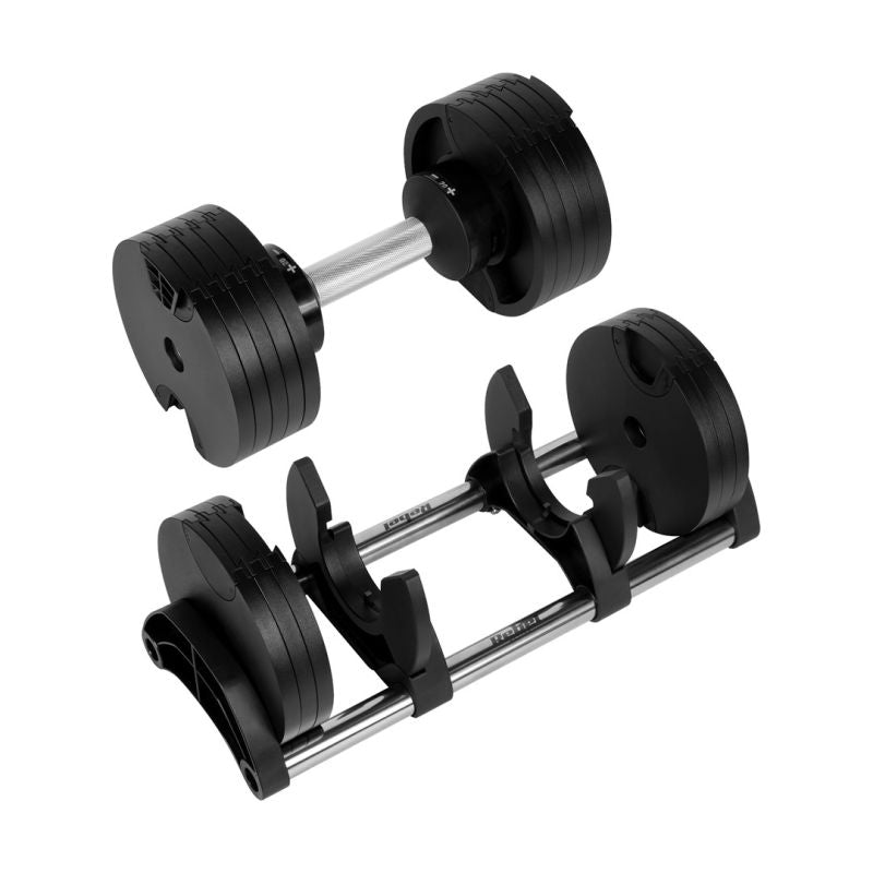 REBEL ACTIVE ADJUSTABLE CAST IRON DUMBBELL AUTOMATIC 36KG, 2KG STROKE RBA-2332-36 To be categorized Your Sports Performance