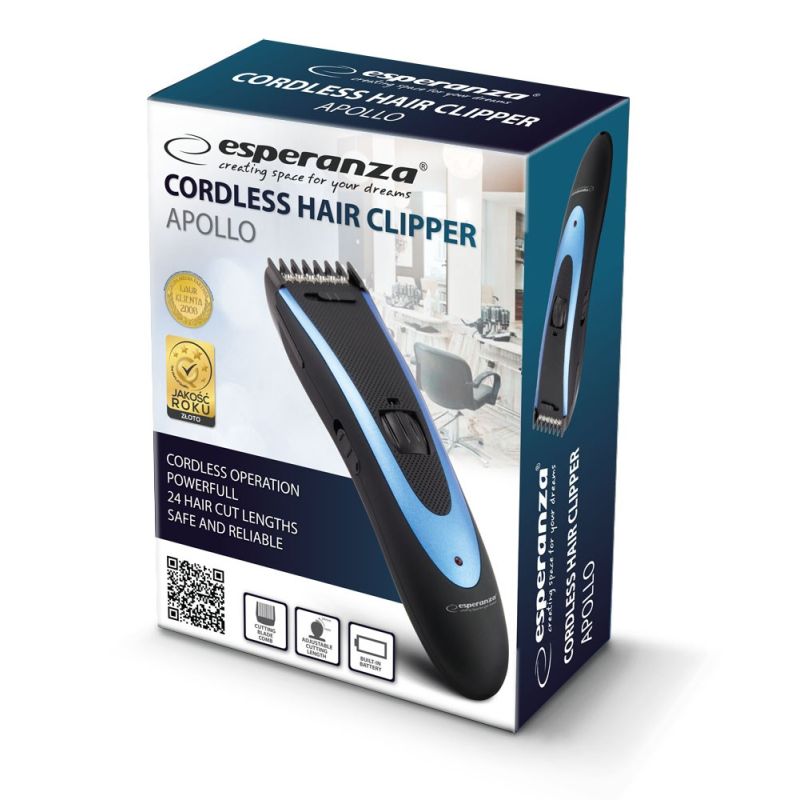 Esperanza EBC004 Apollo hair clipper (black) AGD - Produkty/Maszynki do strzyżenia Your Sports Performance