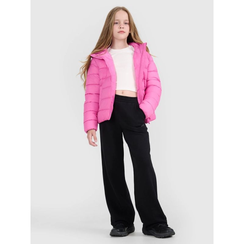 Girls' down jacket with synthetic filling 4F 4FJRAW25TDJAF0816-54S Clothing Your Sports Performance
