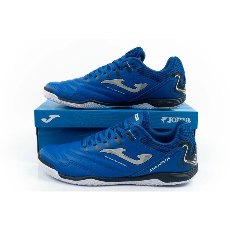Joma men's sports shoes Maxima 2404 indoor football shoes blue Maxima