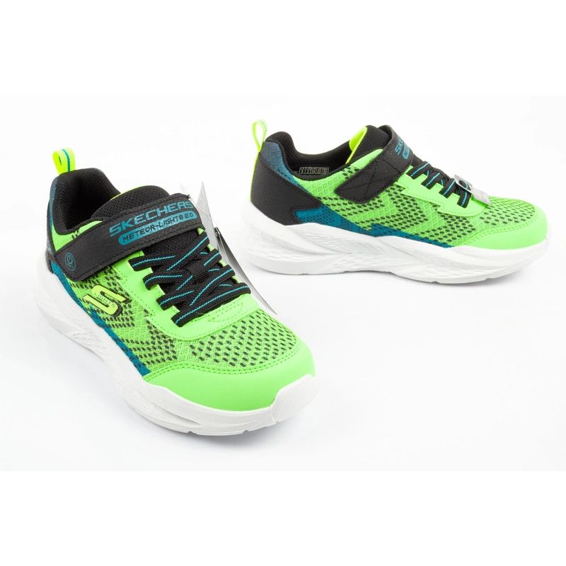 Skechers Meteor-Lights LED Children's Sports Shoes for Boys with Velcro