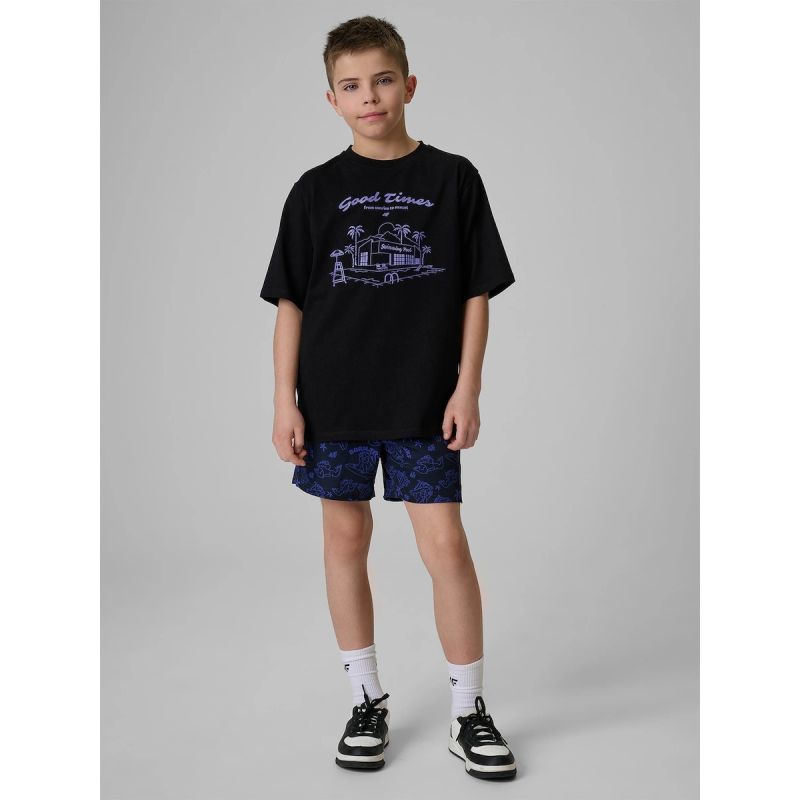 Boy's cotton T-shirt 4F 4FJRSS26TTSHM3907-20S