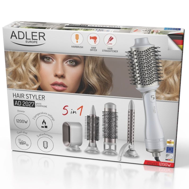 ADLER AD 2027 white hair curler AGD - Produkty/Lokówko-suszarki do włosów Your Sports Performance