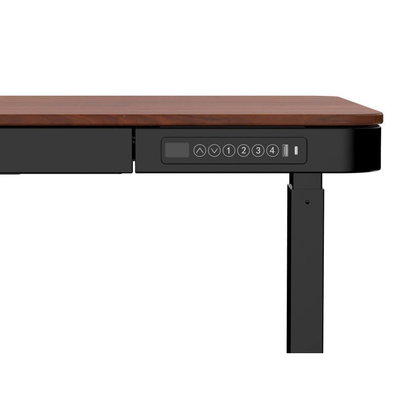 Urevo U1 Smart Walkingpad Treadmill + TUCKANO Electrically Adjustable Desk Black/Walnut In preparation Your Sports Performance
