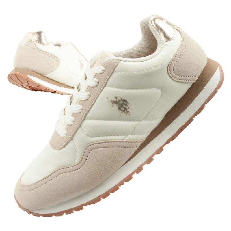 US Polo Assn sports shoes sneakers women's fashionable comfortable ecru Your Sports Performance