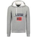 Geographical Norway Gadrien DB 054 M sweatshirt WW6114H/GN/Blended Gray / White Clothing/Outdoor/Geographical Norway Your Sports Performance