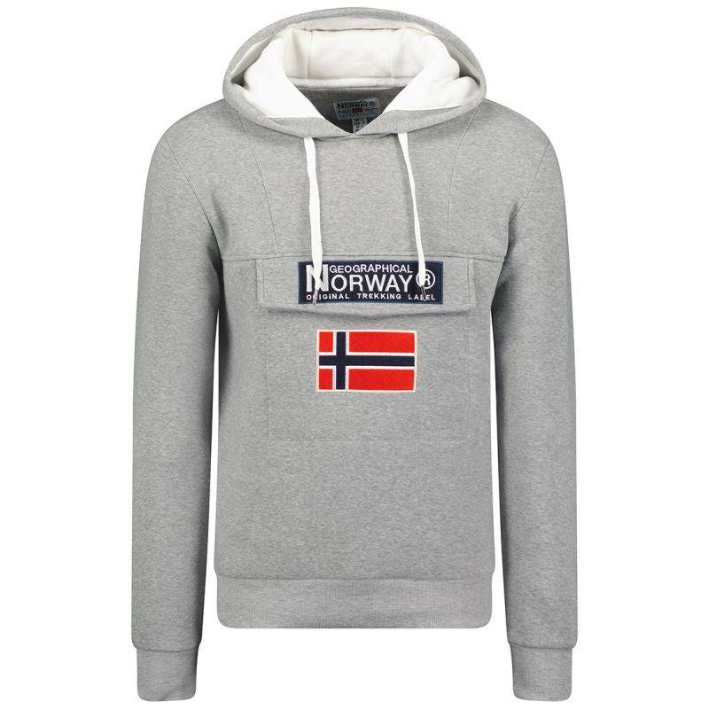Geographical Norway Gadrien DB 054 M sweatshirt WW6114H/GN/Blended Gray / White Clothing/Outdoor/Geographical Norway Your Sports Performance