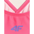 Girls' one-piece swimsuit 4F 4FJRSS26USWSF167-90A