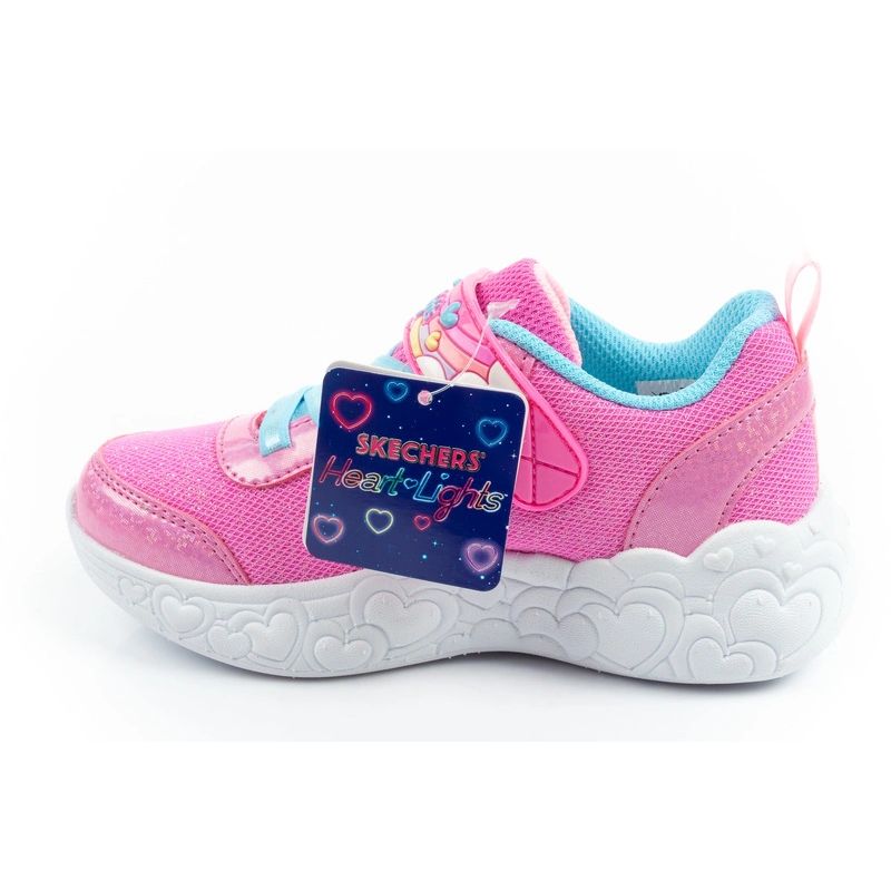Skechers S Lights LED Children's Sports Shoes for Girls with Velcro
