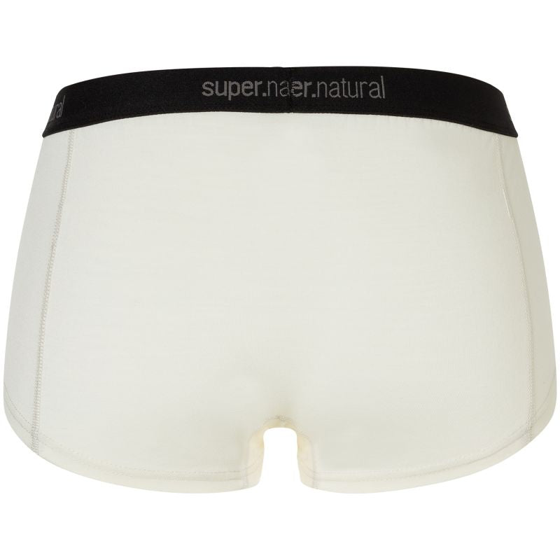 Women’s sports boxer briefs SUPER.NATURAL W TUNDRA175 BOYFRIEND HIPSTER, white
