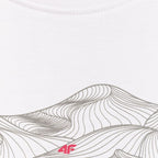 Women's T-shirt 4F F2785 white 4FWSS26TTSHF2785 10S