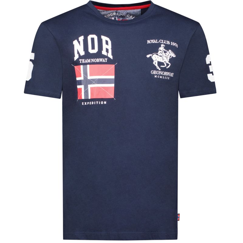 Geographical Norway Jequestre T-shirt 254 M SY1305H/GN-Navy Clothing/Lifestyle/T-shirts/ Geographical Norway Your Sports Performance