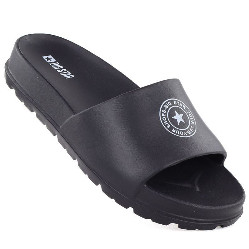 Women's pool beach flip-flops on a platform, black Big Star TT274A043 To be categorized Your Sports Performance