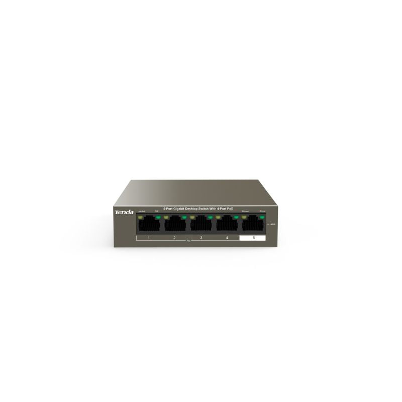 PoE switch Tenda TEG1105P-4-63W (5x 10/100/1000Mbps) Komunikacja i łączność/Switch-e Your Sports Performance