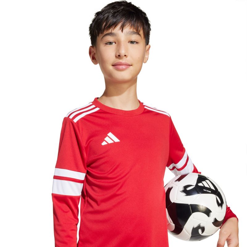 adidas Squadra 25 Long Sleeve Jersey for Kids Red and White JJ0041 In preparation Adidas