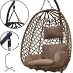 COCOON HANGING CHAIR 105x195CM DARK BROWN Home and Garden/Garden Your Sports Performance