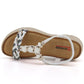 Women's white wedge sandals Artiker 58C0013