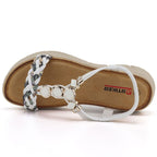 Women's white wedge sandals Artiker 58C0013 Artiker
