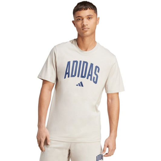 Men's adidas Collegiate Lineage T-shirt beige JM6415 In preparation Adidas