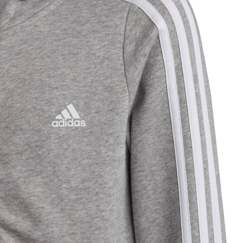 adidas Essentials 3-Stripes Full-Zip Hoodie Jr IC3635 Clothing/Lifestyle Adidas