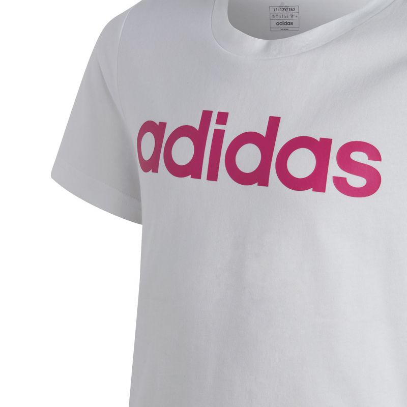 adidas Essentials Linear Logo Cotton Slim Fit Tee Jr IC3150 Clothing/Lifestyle/T-shirts Adidas