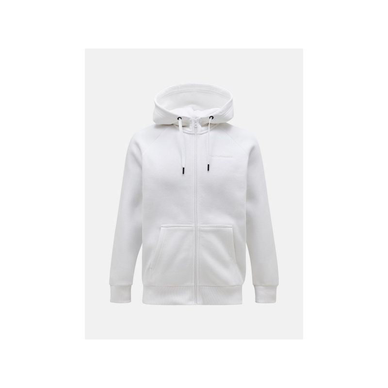 Peak Performance M Original Small Logo Zip Hood sweatshirt white Import z PMSport Your Sports Performance