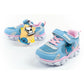 Leomil children's sports shoes sneakers Stitch light with velcro LED blue