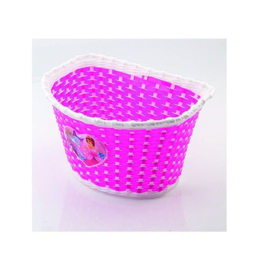 Bicycle basket - plastic front pink daisy In preparation Your Sports Performance