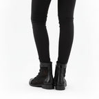 Women's mesh ankle boots with flowers, black, Jezzi 130 To be categorized Your Sports Performance