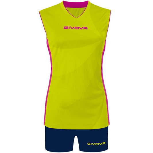 Givova Kit Elica KIT C58 sports set yellow-navy blue In preparation Your Sports Performance