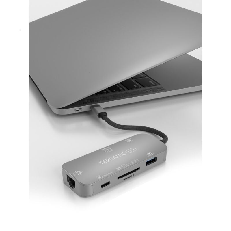 TERRATEC CONNECT C8 - Docking Station - USB-C - HDMI - GigE Kable i adaptery/Adaptery, przejściówki Your Sports Performance