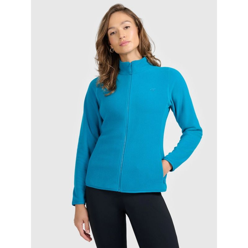 Women's Slim-Fit Fleece with Stand-Up Collar 4F 4FRAW25TFLEF496-46S