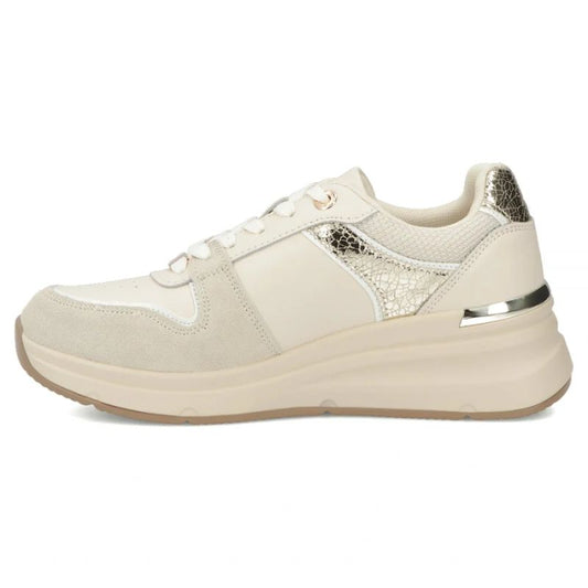 Women's leather shoes, sneakers, beige, Filippo DP7769 Filippo